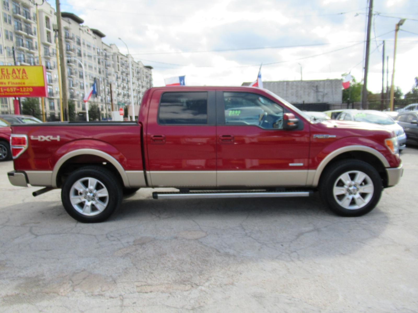 2013 Red /Tan Ford F-150 Lariat (1FTFW1ET3DK) with an 3.5 engine, Automatic transmission, located at 1511 North Shepherd Dr., Houston, TX, 77008, (281) 657-1221, 29.798361, -95.412560 - 2013 FORD F-150 LARIAT VIN: 1FTFW1ET3DKD79524 1 F T F W 1 E T 3 D K D 7 9 5 2 4 CREW PICKUP 3.5L V6 F DOHC 24V GASOLINE REAR WHEEL DRIVE W/ 4X4 - Photo #0